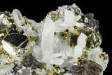 Pyrite, Sphalerite & Quartz Crystal Association - Peru #141834-1